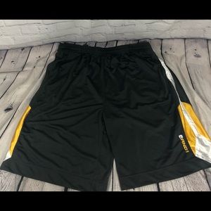 Men’s Basketball Shorts (AND 1) Gray and  Yellow Size 5 XL
